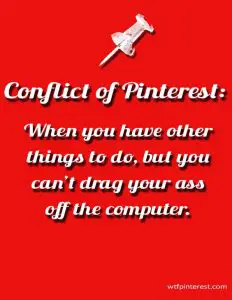 Conflict of Pinterest