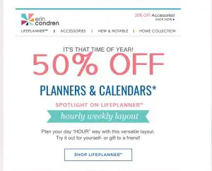 Erin Condren Life Planner Sale–Half Off!!
