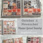 October and November Planner Spread Roundup