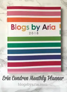 Erin Condren Monthly Planner