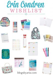 Erin Condren Wishlist