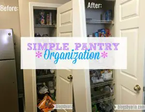 Simple Pantry Organization