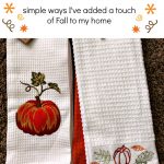 Fall Decor Touches - Simple ways I've added a touch of Fall to my home