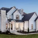 large transitional style house