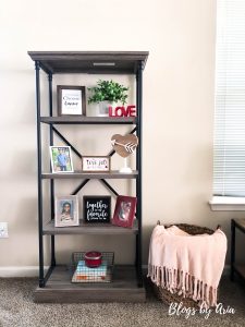 Valentine’s Styled Shelf Decor