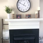 neutral family room mantle