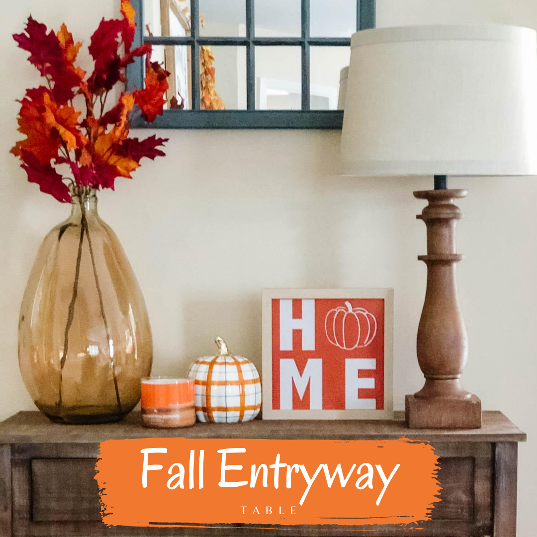 How To Decorate A Console Table For Fall Shelly Lighting