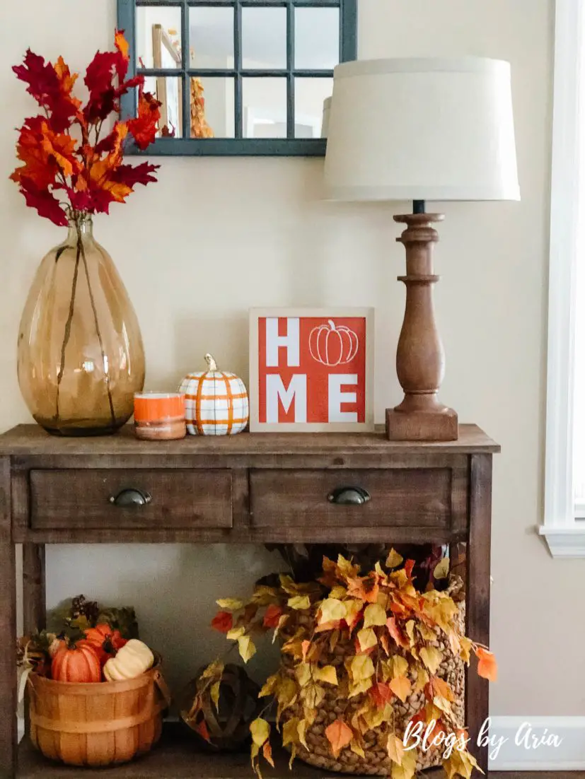 decorate with fall foliage