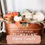 styled console table for fall
