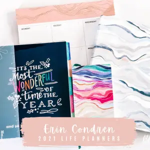 Erin Condren 2021 Life Planners – Vertical Life Planner, Softbound Life Planner and Pocket Planner