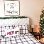 our Christmas master bedroom