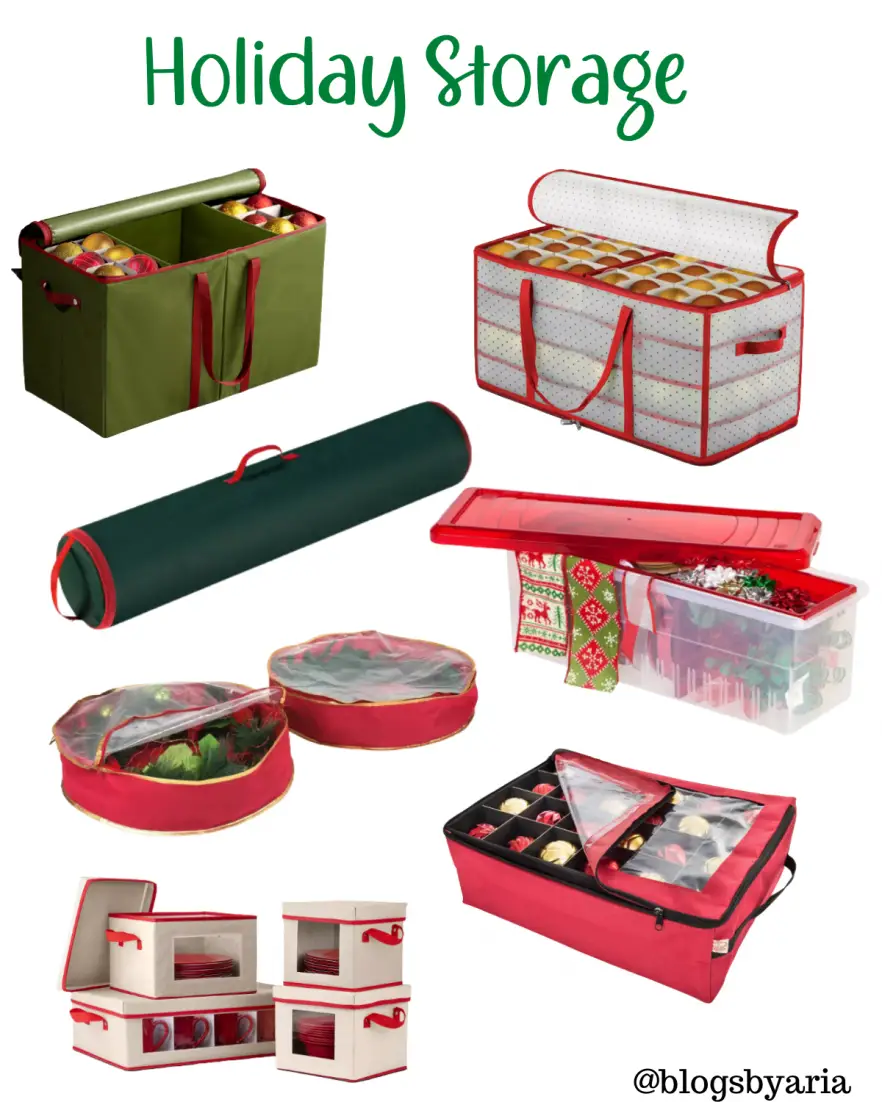 Christmas storage organization