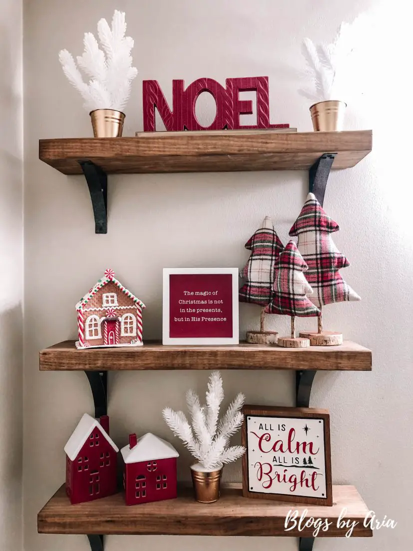 Updated Styled Floating Shelves - Blogs by Aria