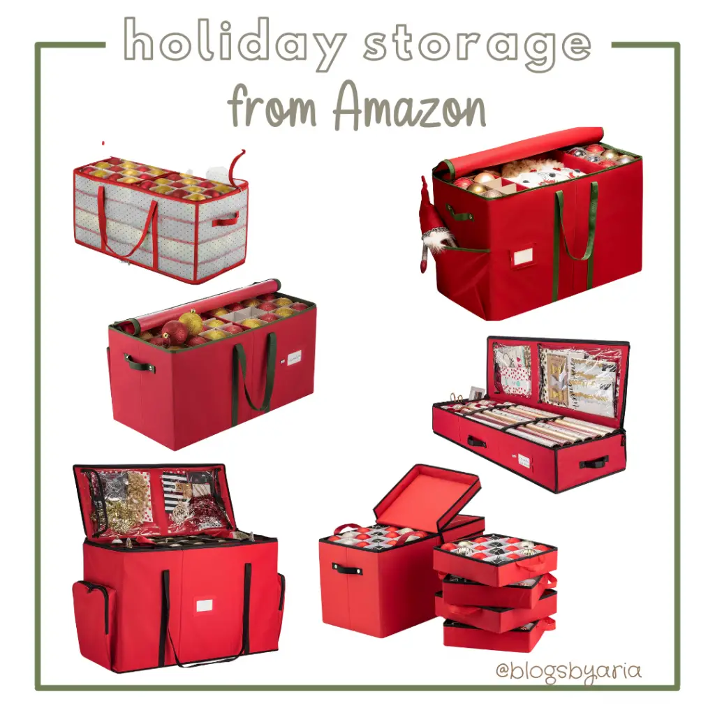 holiday storage from Amazon
