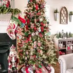 Christmas plaid tree