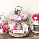 Three ways to style Valentines tiered trays