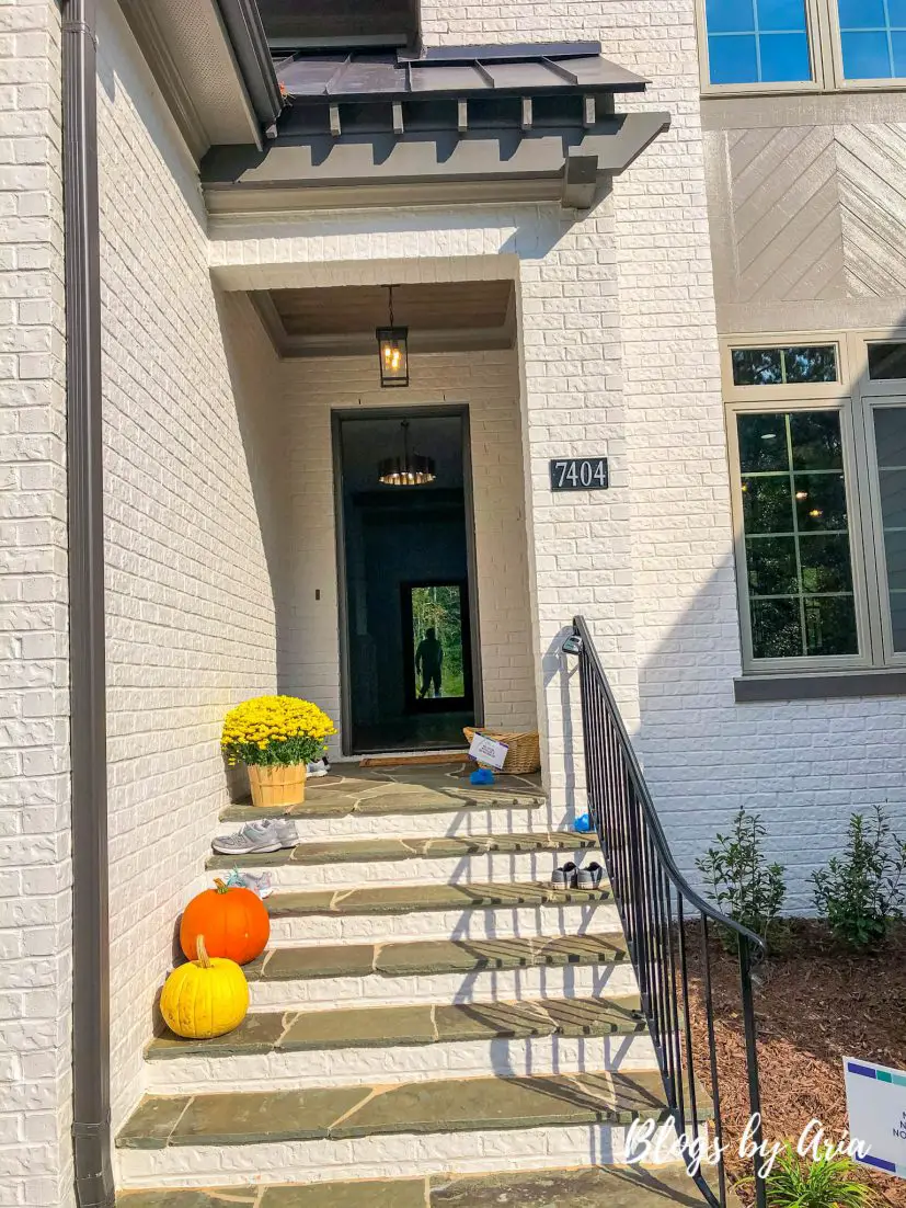 painted brick exterior