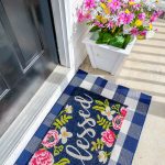 spring door mat ideas for porch