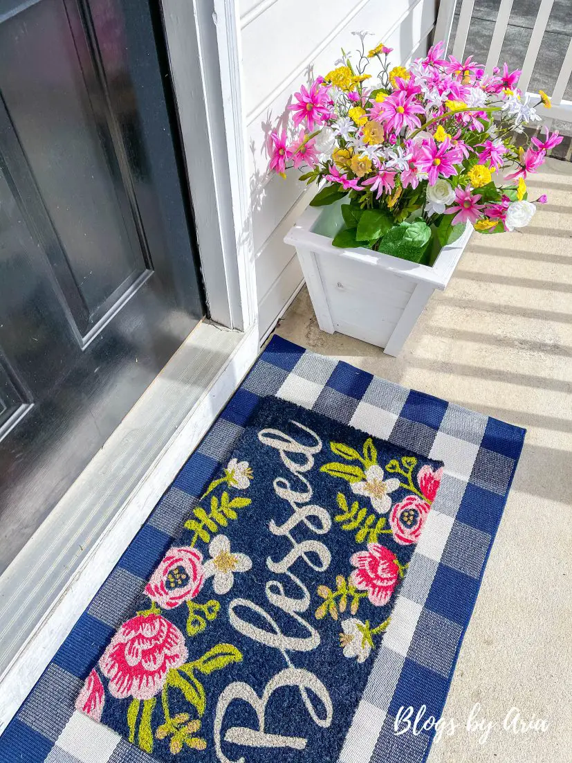 spring door mat ideas for porch