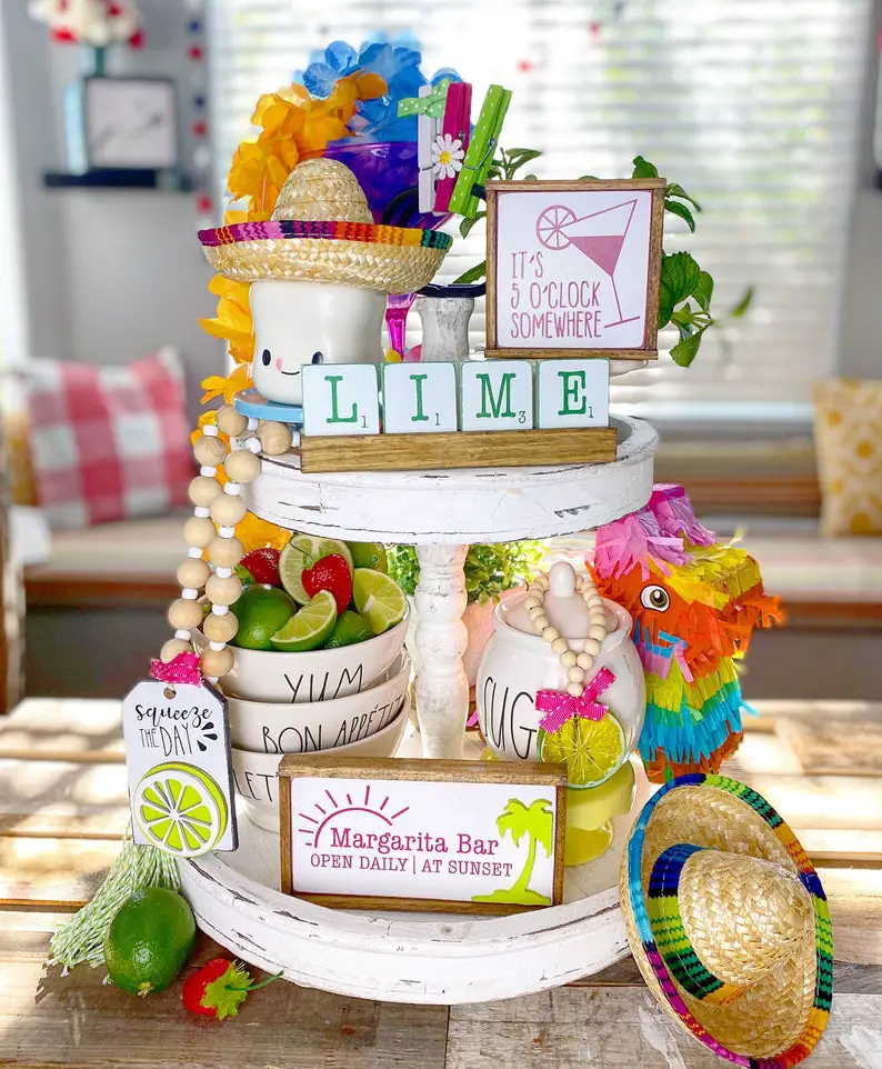 Cinco de Mayo Tiered tray decor