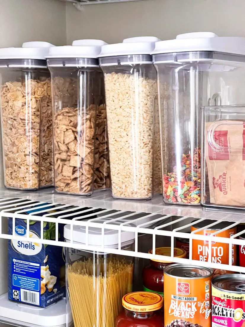 small kitchen pantry organization cereal containers