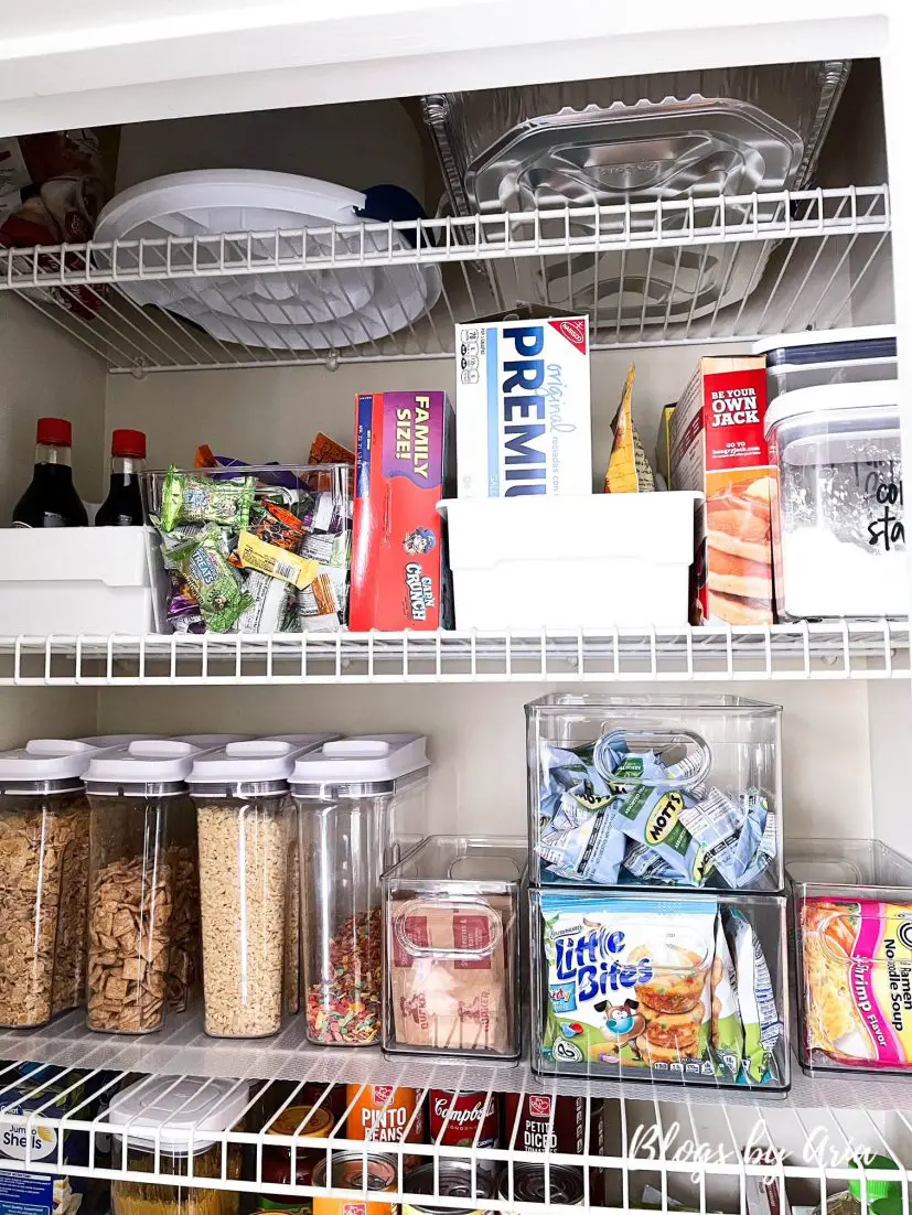 small kitchen pantry organization