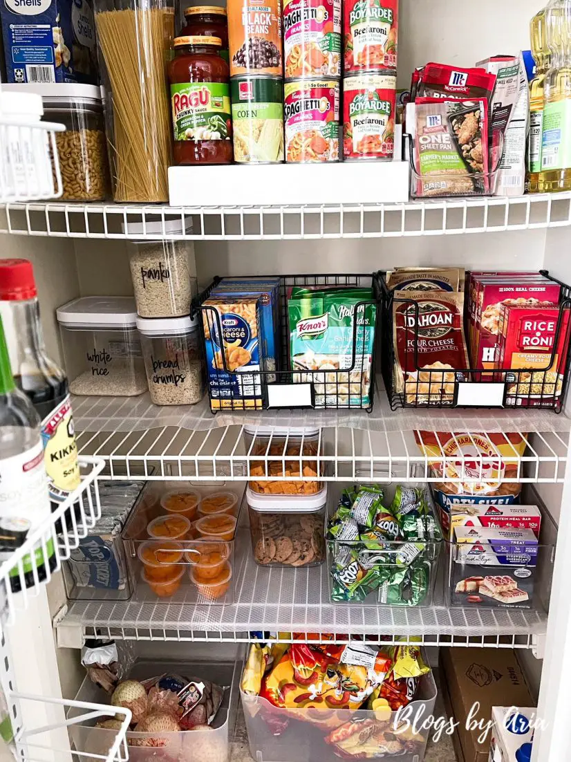 small kitchen pantry organization and makeover