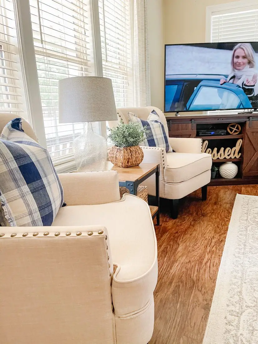 farmhouse barn door tv stand