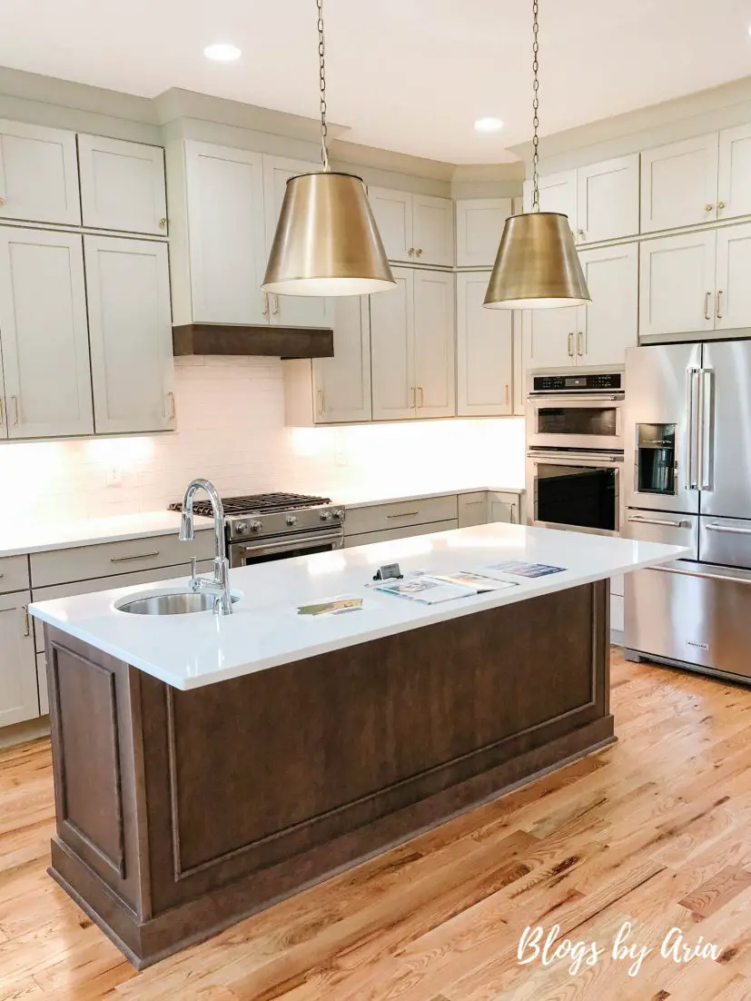 gold kitchen island pendants
