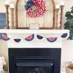 fourth of july mantle decor