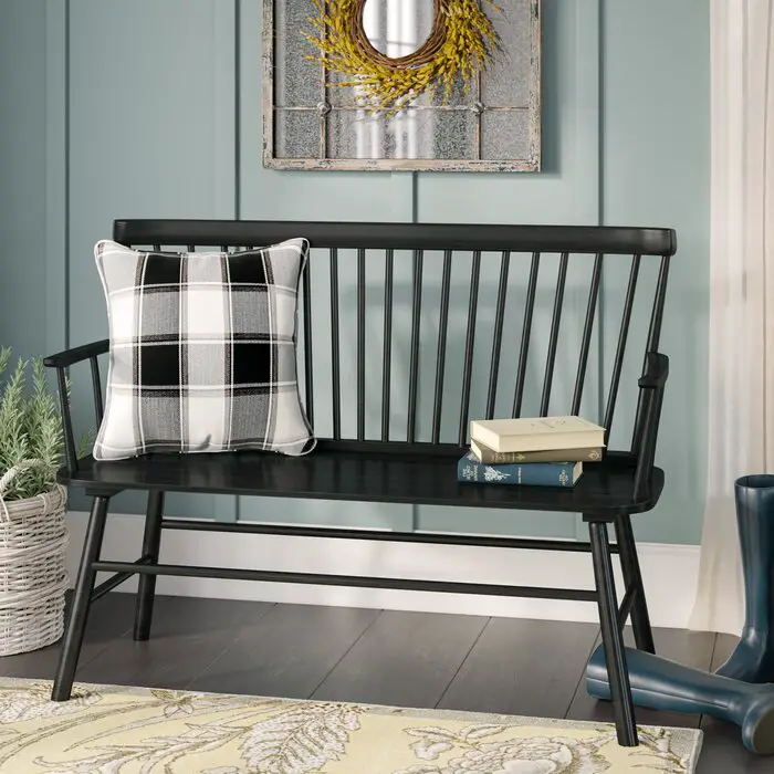 modern farmhouse entryway bench