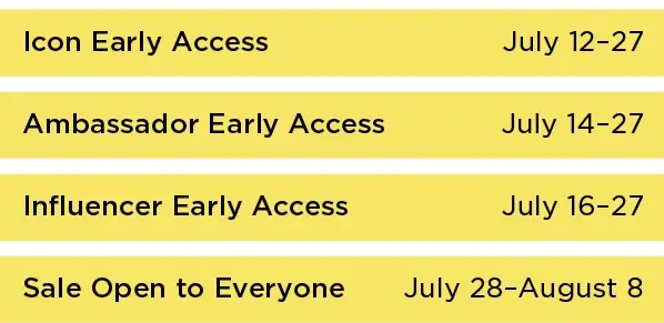 Nordstrom Anniversary Sale 2021 access dates