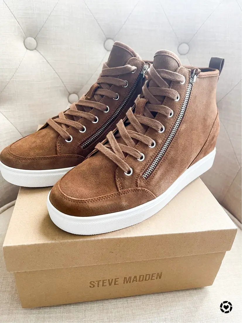 Steve Madden Cornell Hidden Wedge High Top Sneaker