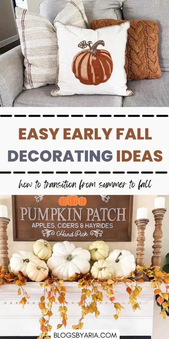EASY EARLY FALL DECORATING IDEAS