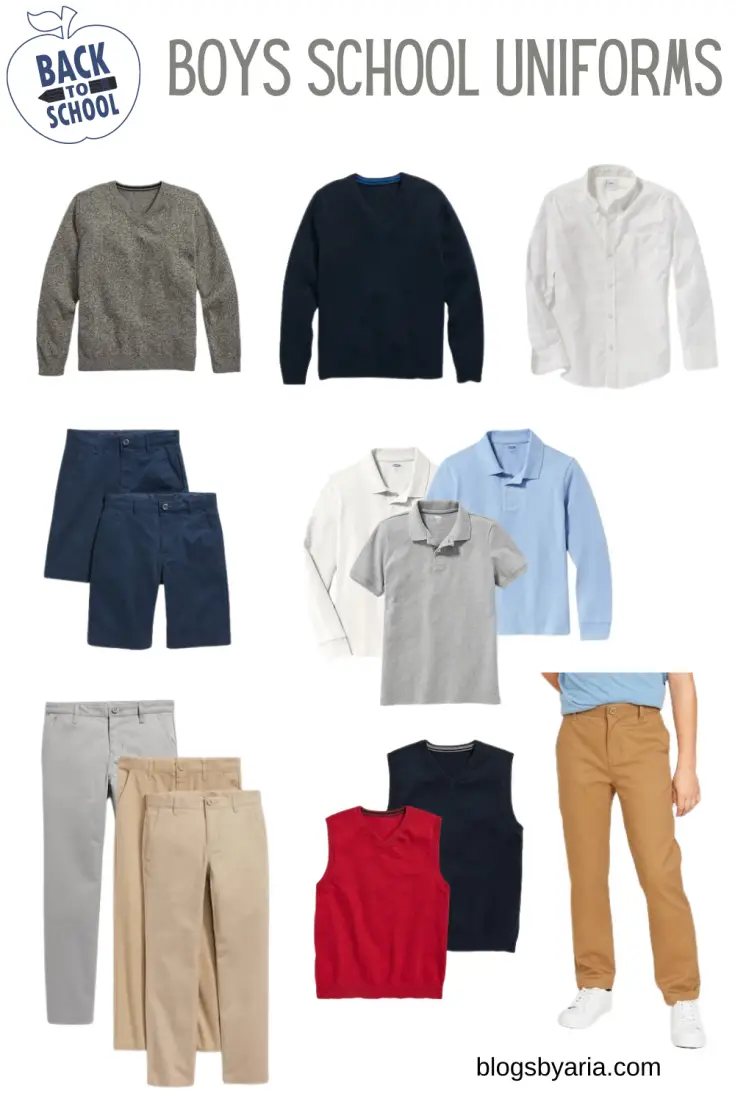 back to school boys school uniforms