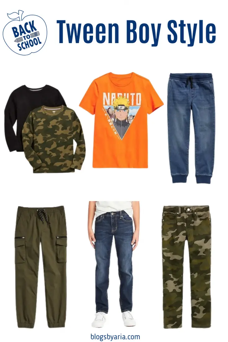 back to school boys clothes and outfit ideas for tween boys