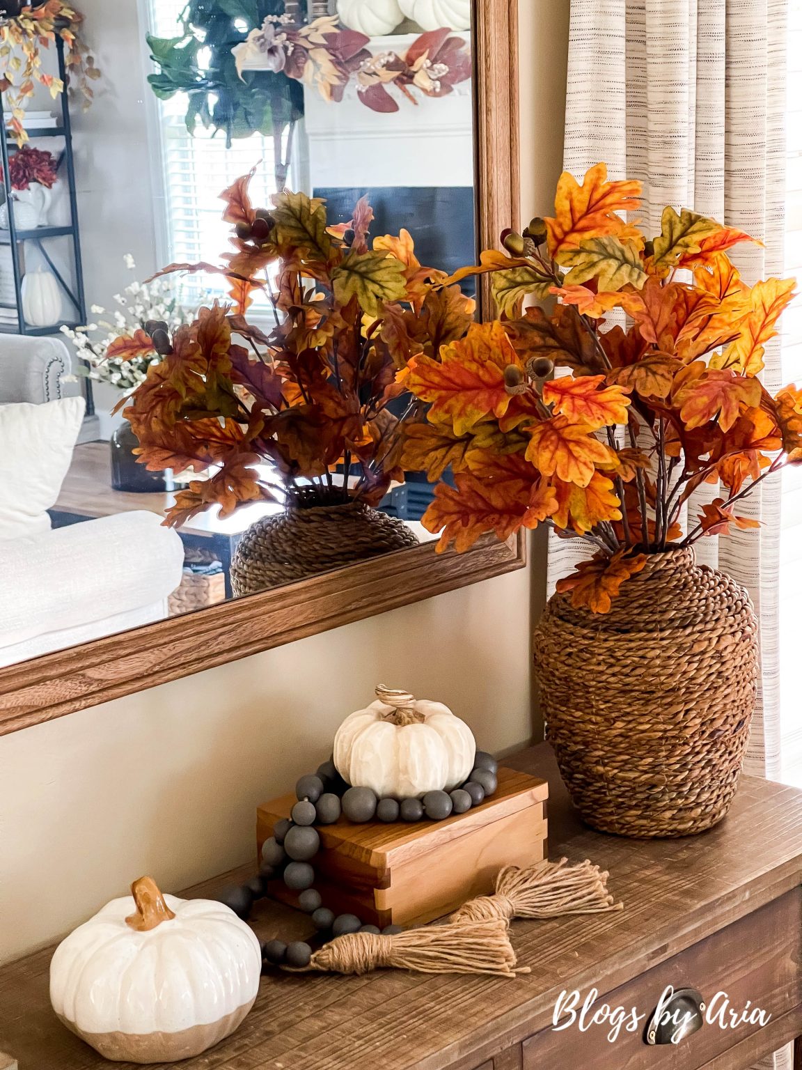 Fall Entryway Table Decor Blogs by Aria