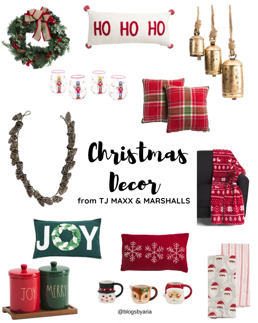 Christmas Decor finds from TJ Maxx and Marshalls