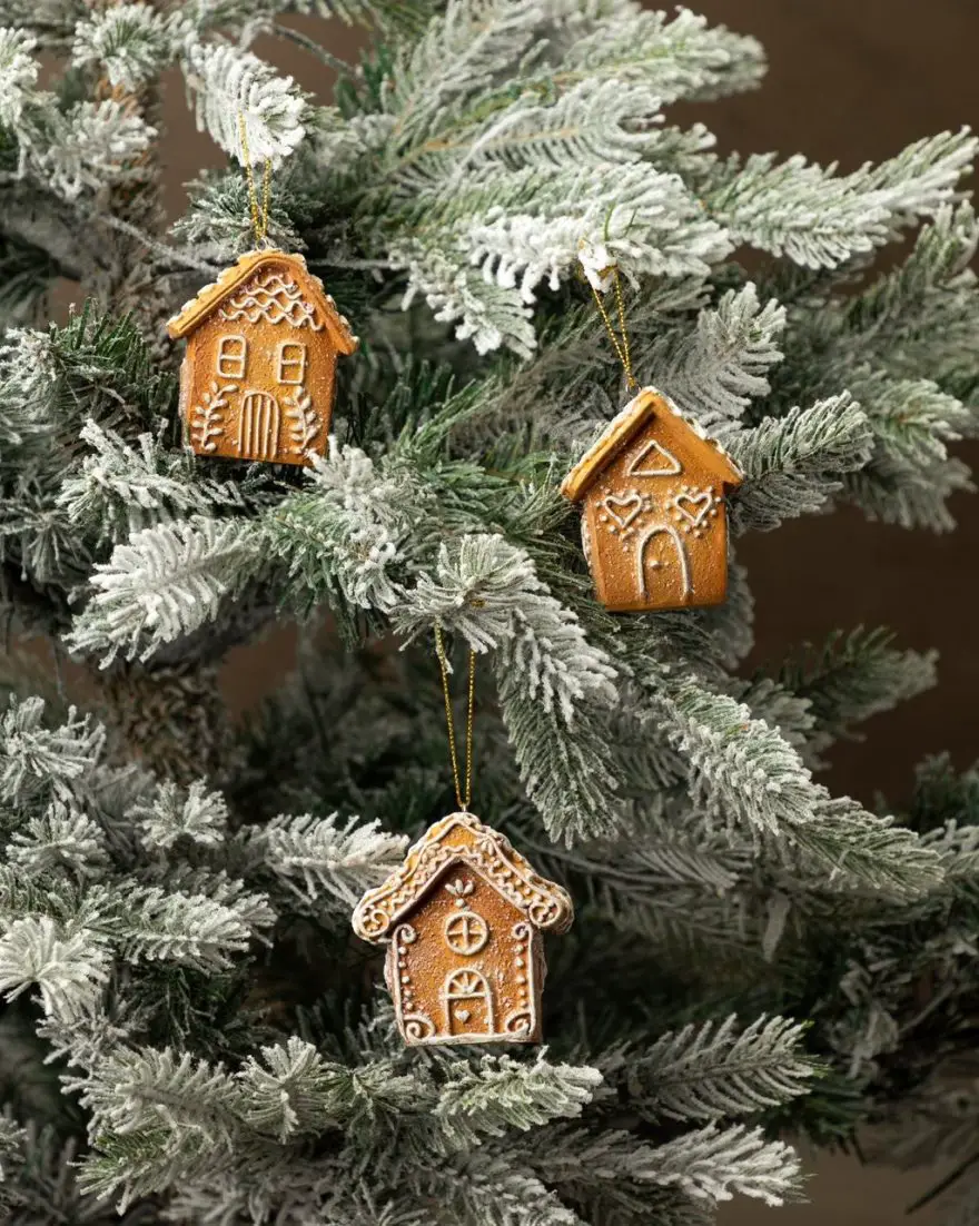 McGee & CO gingerbread house ornaments