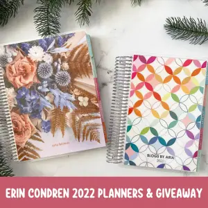 Erin Condren 2022 Planners and Giveaway