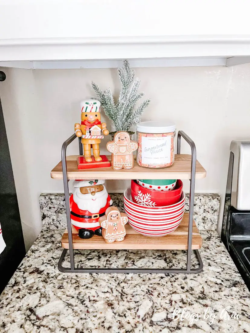 Christmas kitchen vignette