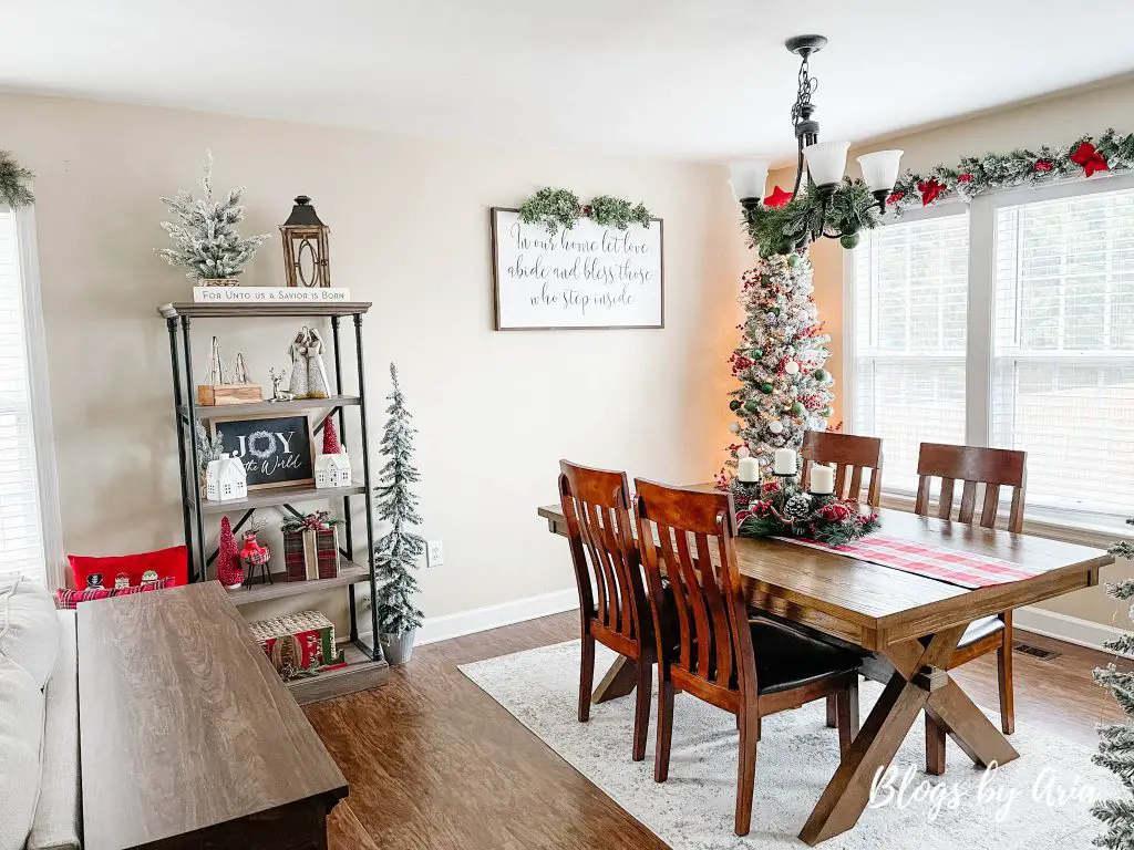 Christmas dining room decor ideas