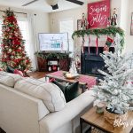 Christmas farmhouse family room decor