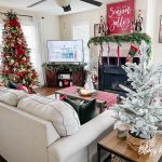 Christmas farmhouse family room decor