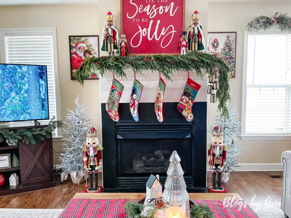 Christmas living room decor