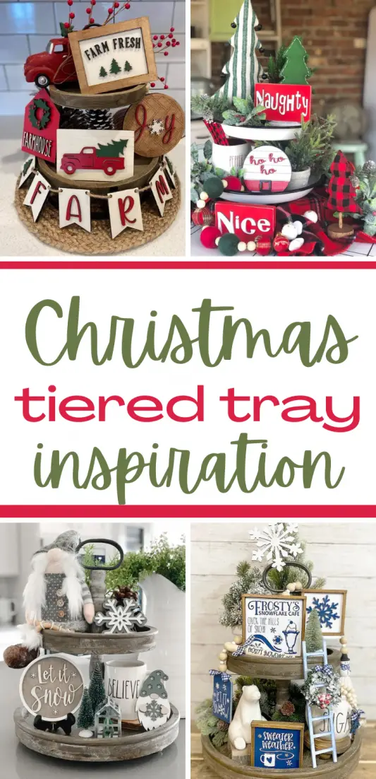 Christmas tiered tray decorating inspiration for you to try this year