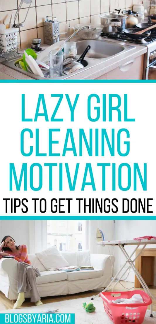 lazy girl cleaning motivation tips to get off the couch and get things done