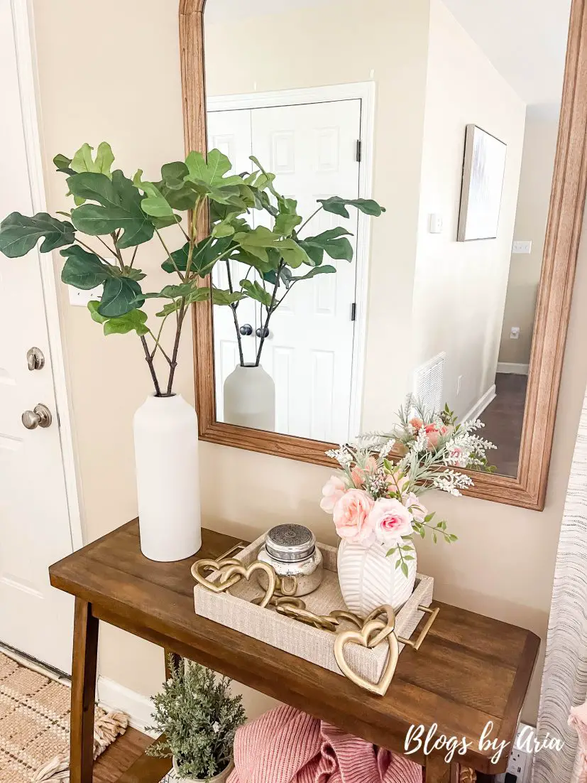 entryway table decorating ideas