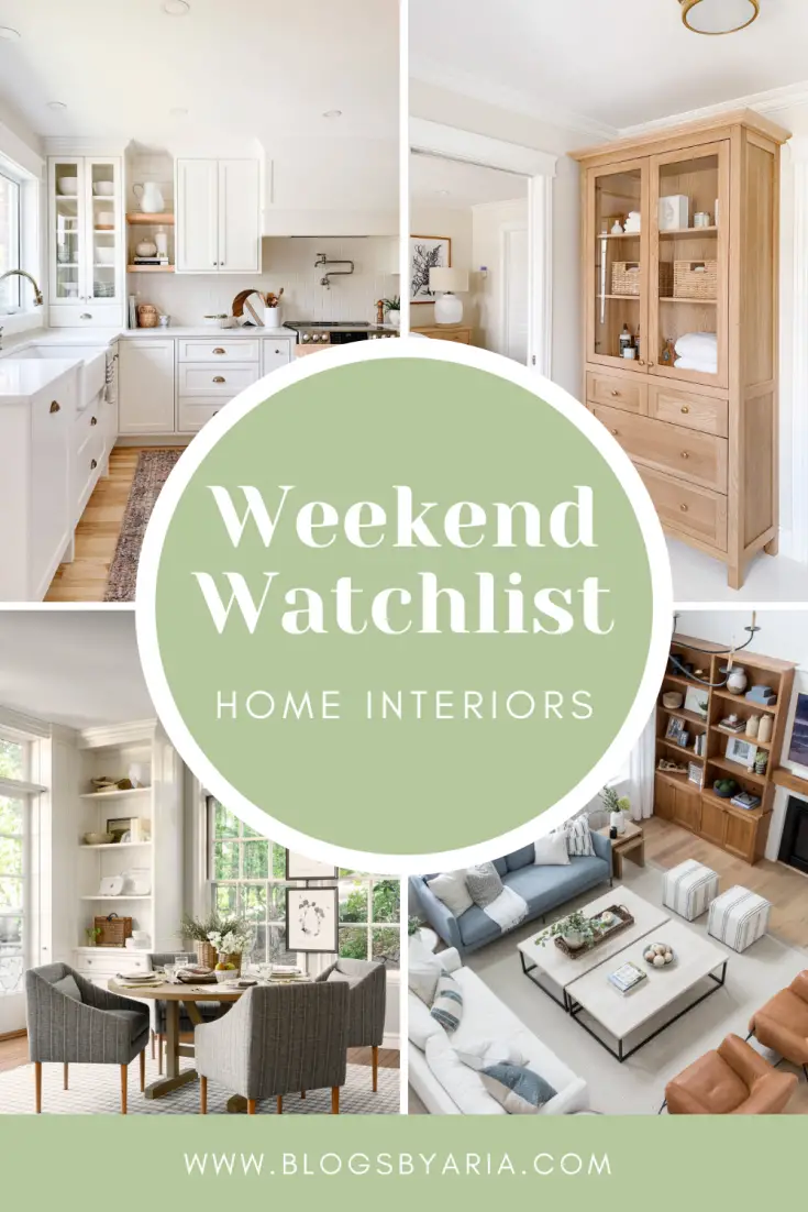 weekend watchlist and favorite spaces of the week