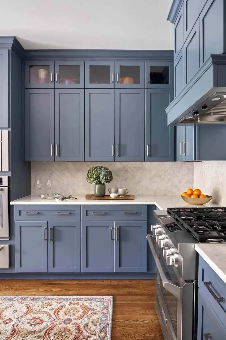blue kitchen interior design